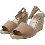 Prada Pink Suede Leather Ankle Strap Sandals LA10137- 40.5