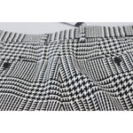 Dolce & Gabbana Elegant High Waist Plaid Midi Pants Dolce & Gabbana Gray