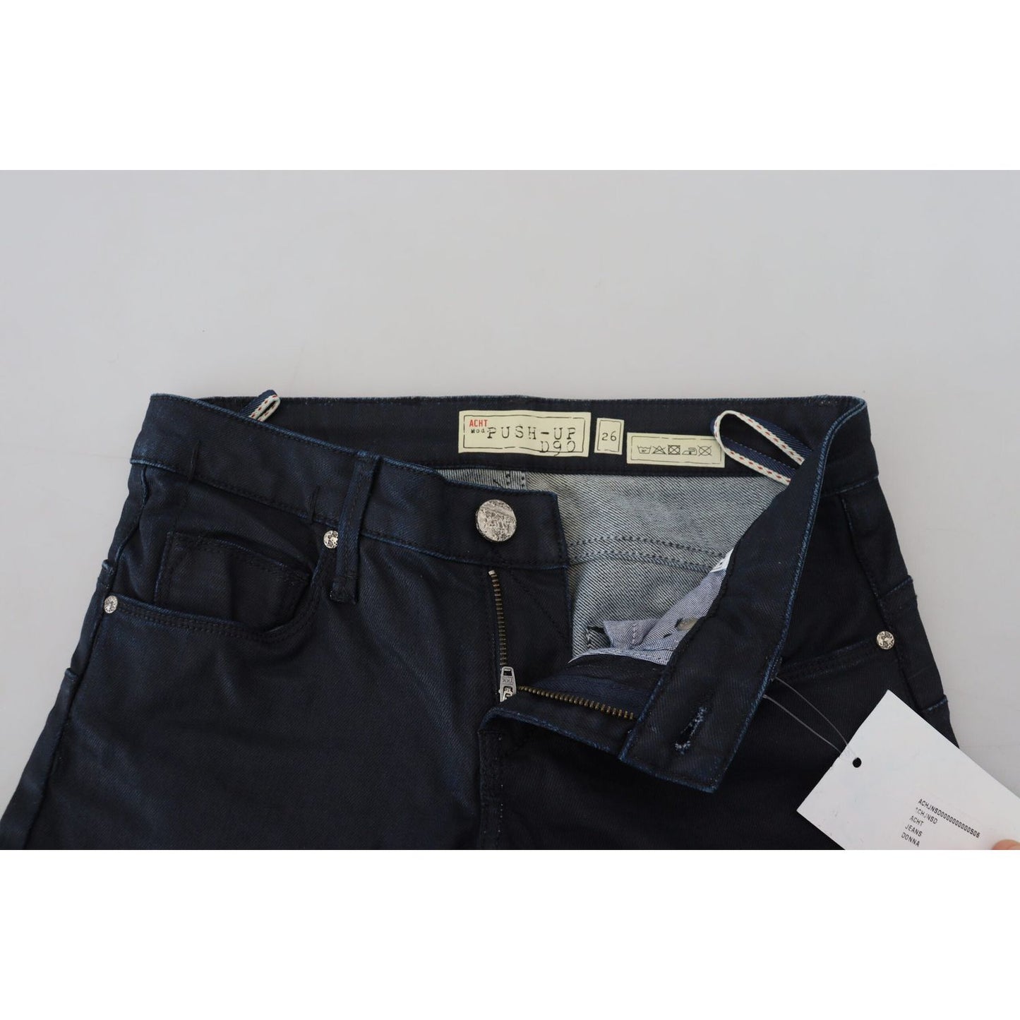 Acht Chic Low Waist Skinny Denim Extravaganza Acht Black