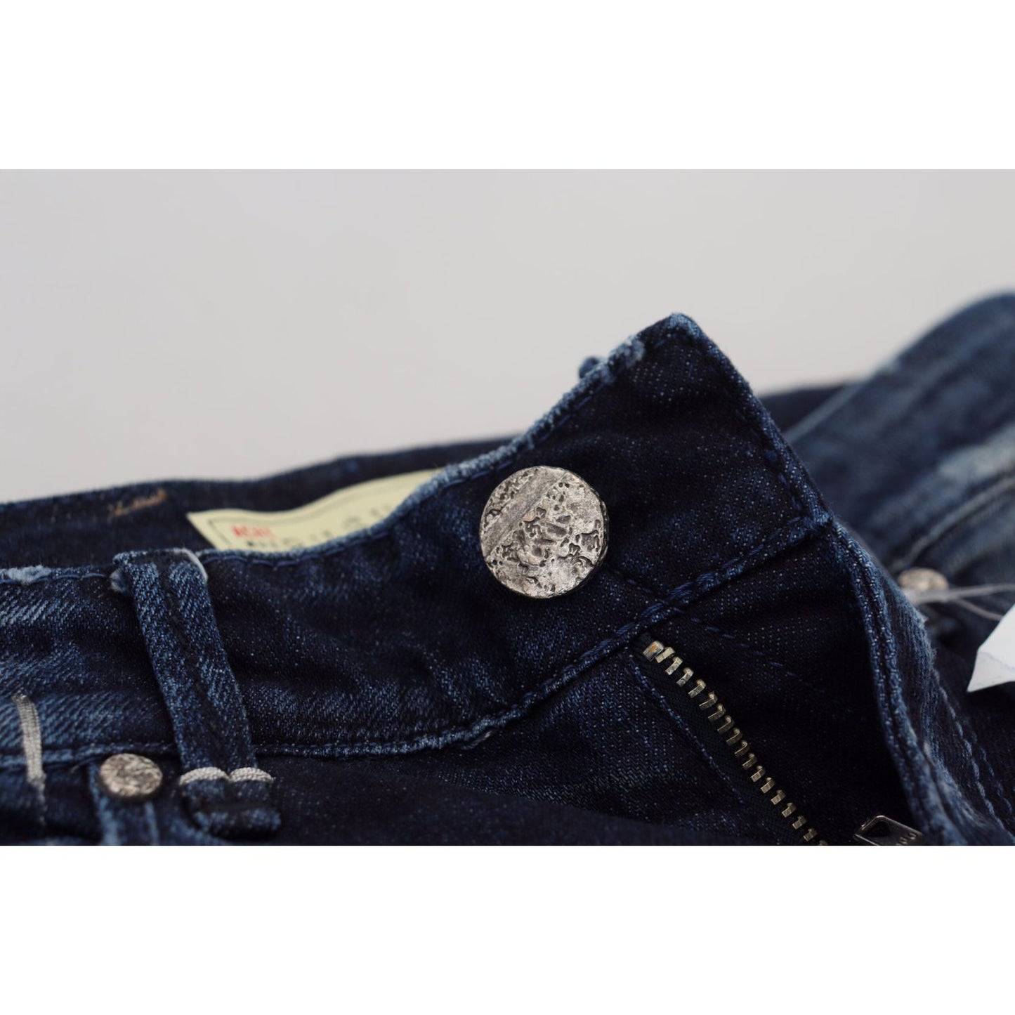 Acht Chic Skinny Low Waist Denim Pants Acht Black