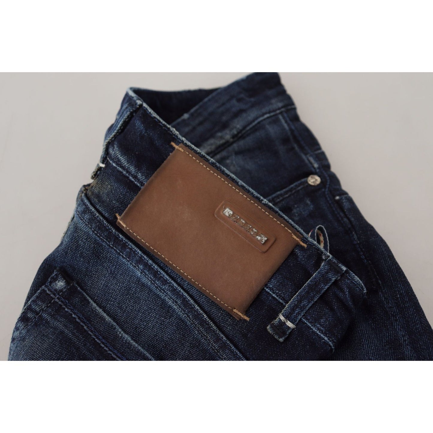 Acht Chic Skinny Low Waist Denim Pants Acht Gray