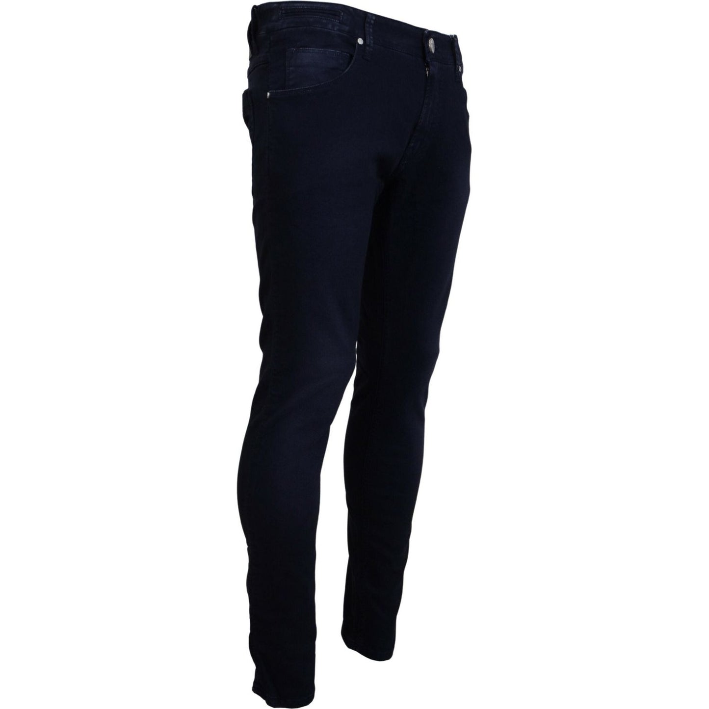 Acht Sophisticated Tapered Denim Jeans Acht Black