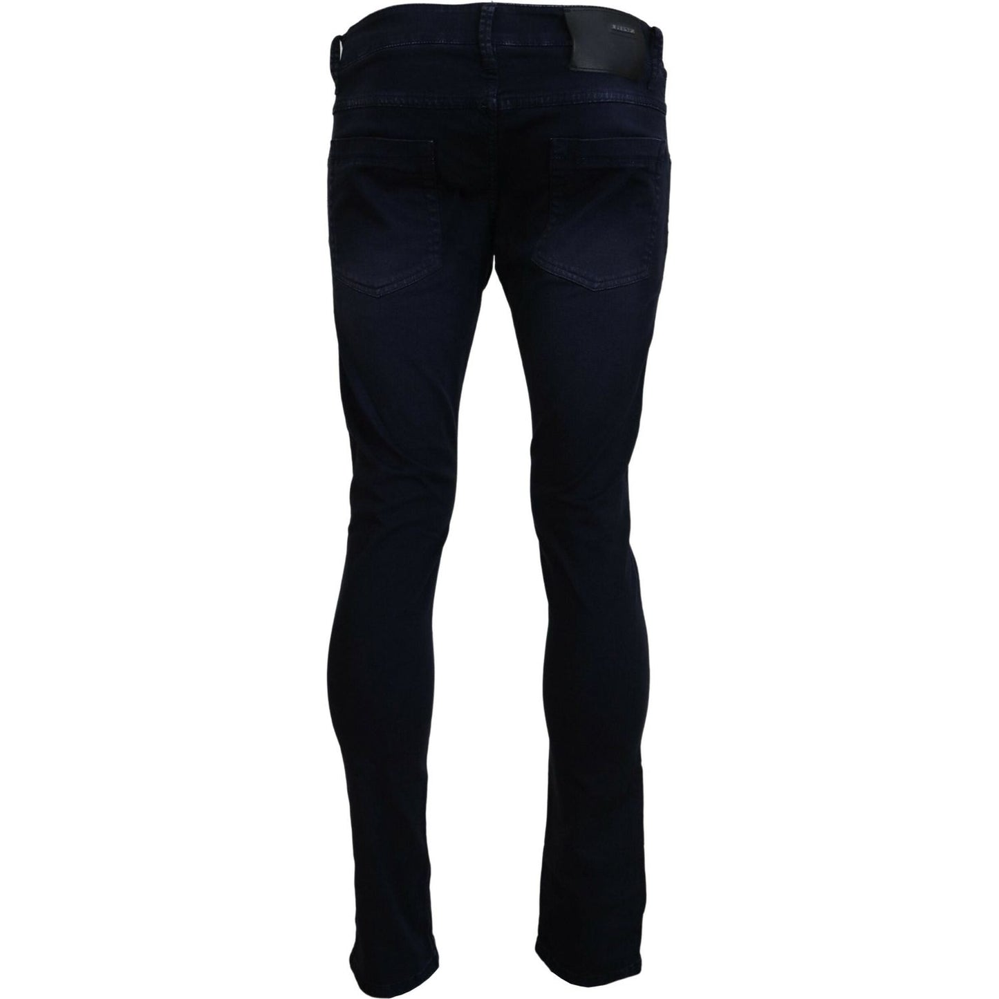 Acht Sophisticated Tapered Denim Jeans Acht Black