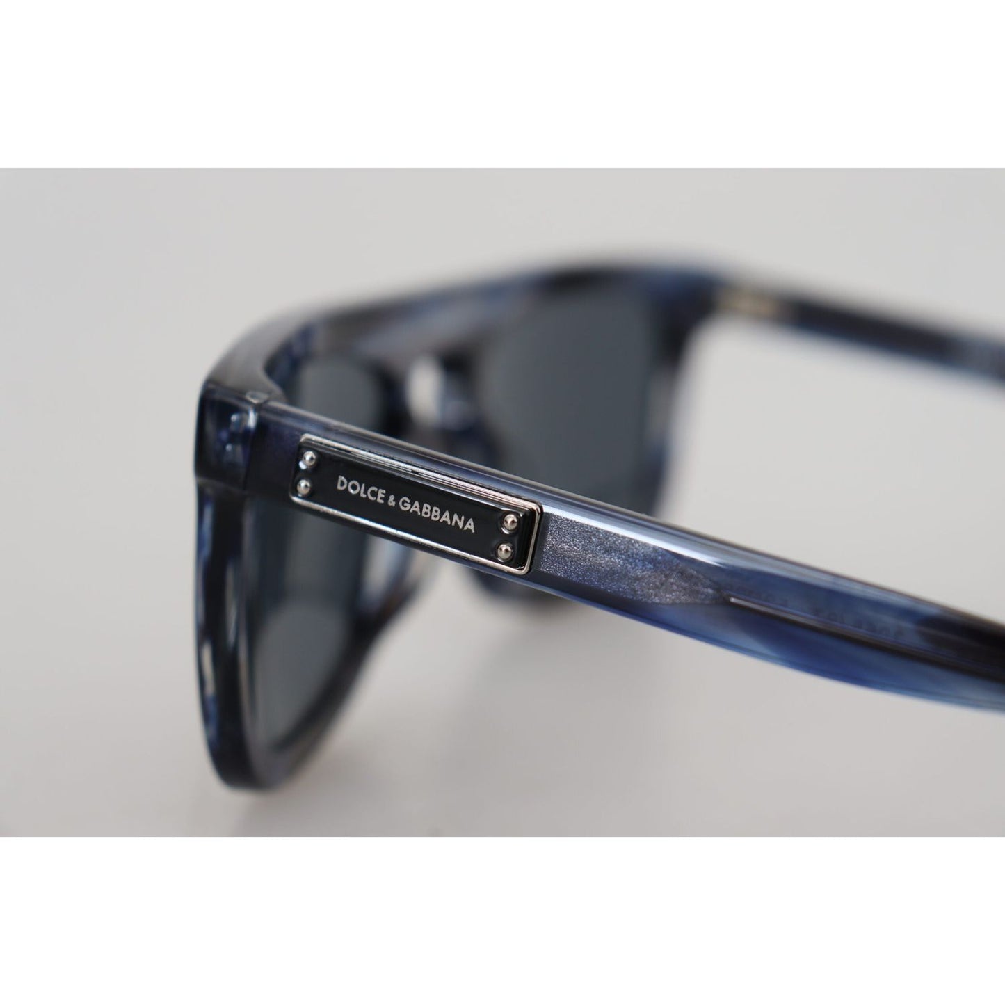 Dolce & Gabbana Elegant Blue Acetate Sunglasses for Women Dolce & Gabbana Gray