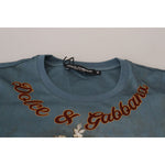 Dolce & Gabbana Multicolor DG Logo Angel Printed Shirt Top TSH8144 -36