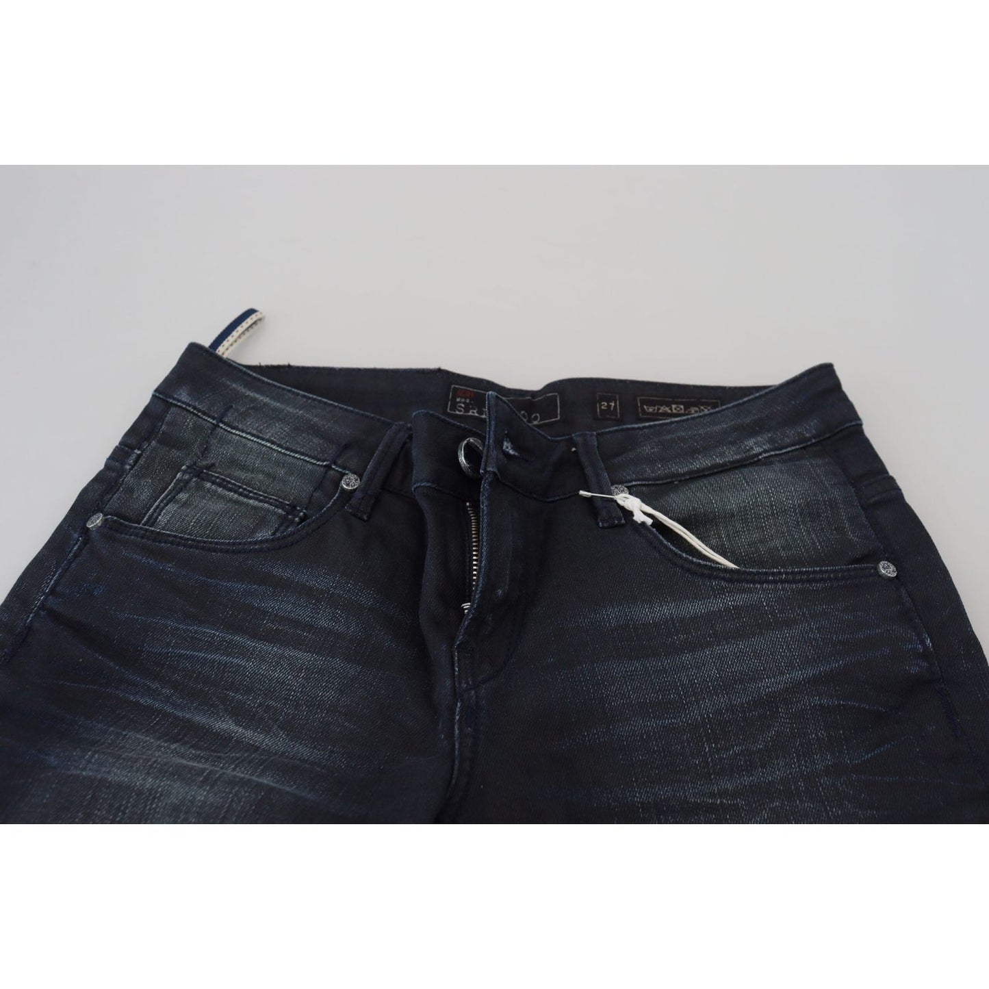 Acht Chic Low Waist Slim Fit Denim Jeans Acht Dark Slate Gray
