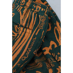 Dolce & Gabbana Multicolor Logo Print Silk Cargo Jogger Pants PAN74781-48