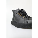 Dolce & Gabbana Black Leather Slip on Stretch Boots MV5037-40
