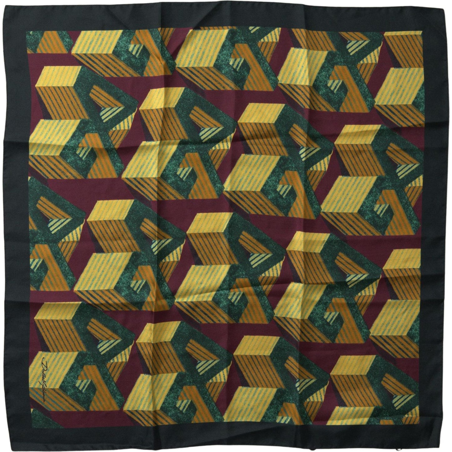 Dolce & Gabbana Multicolor Printed Square Handkerchief Scarf MS7017