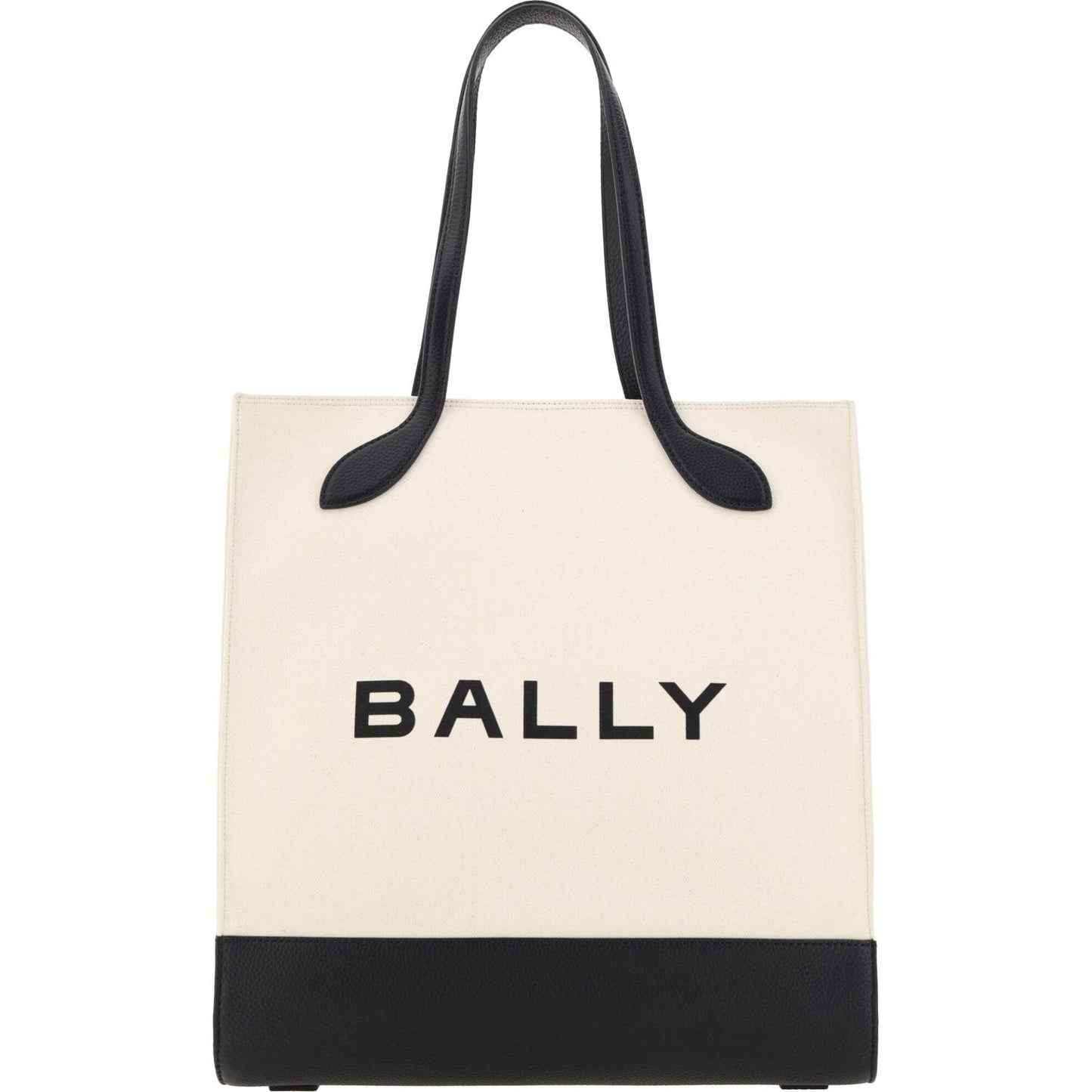 Bally Chic Monochrome Leather Tote Bag Bally Dark Slate Gray