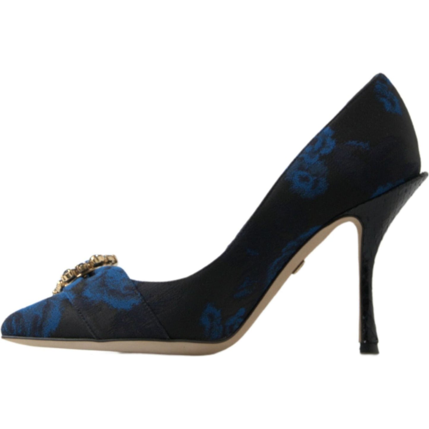 Dolce & Gabbana Elegant Blue Crystal Embellished Pumps Dolce & Gabbana Dark Slate Gray