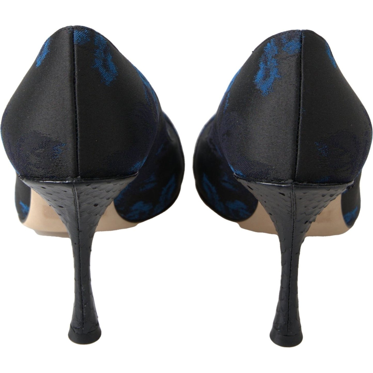 Dolce & Gabbana Elegant Blue Crystal Embellished Pumps Dolce & Gabbana Dark Slate Gray