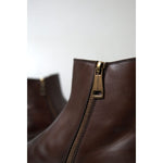 Dolce & Gabbana Brown Leather Chelsea Mens Boots Shoes MV5138-40