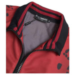 Dolce & Gabbana Red Leopard Polyester Bomber Full Zip Jacket JKT3656-52