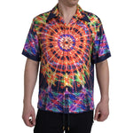 Dolce & Gabbana Multicolor Luminarie Print Men Shirt Silk TSH84189-41