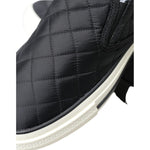 Dolce & Gabbana Black Quilted Slip On Low Top Sneakers Shoes LA10439-35