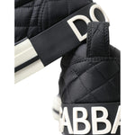 Dolce & Gabbana Black Quilted Slip On Low Top Sneakers Shoes LA10439-35