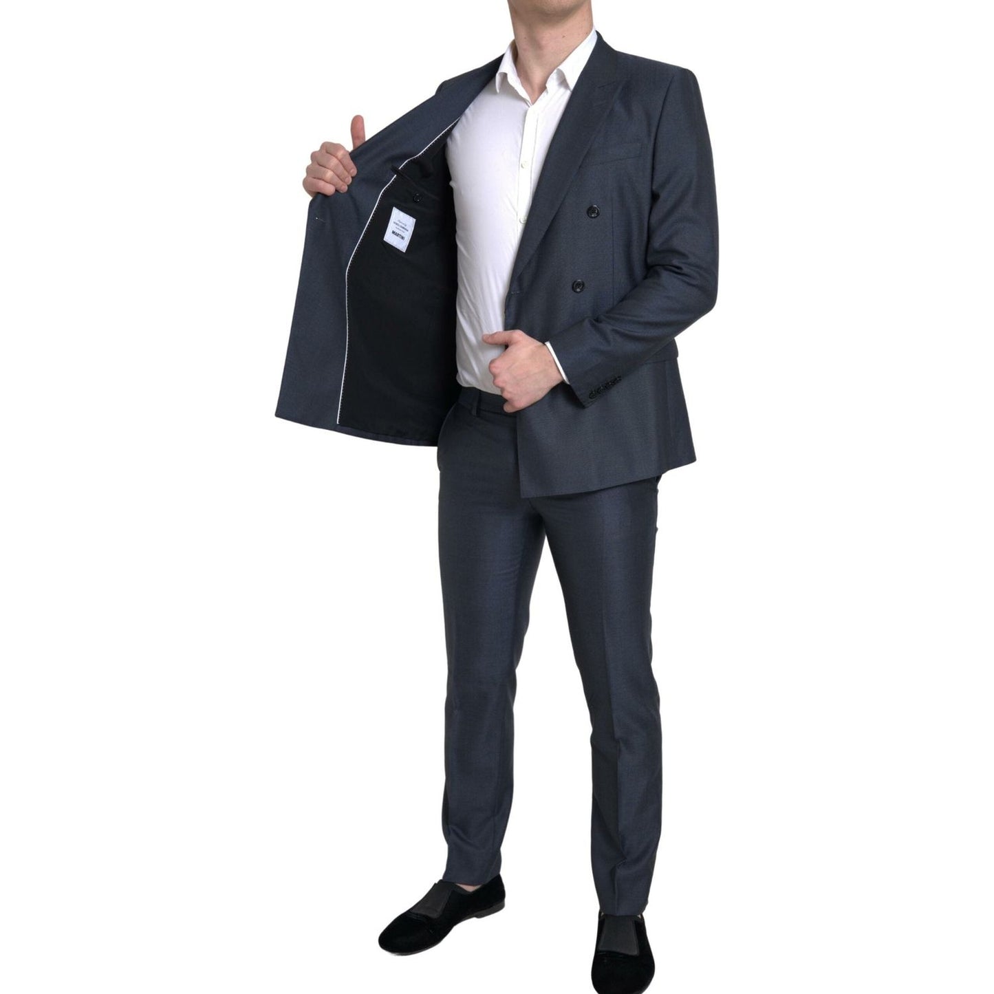 Dolce & Gabbana Blue 2 Piece Double Breasted MARTINI Suit KOS2203-48