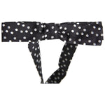 Dolce & Gabbana Black Polka Dot Silk Adjustable Men Neck Papillon Bow Tie FT3798