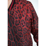 Dolce & Gabbana Red Leopard Bomber Short Coat Jacket JKT3713-50