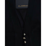 Cavalli Black cropped wool cardigan