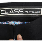 Cavalli Black wool pencil skirt