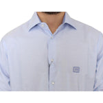 Cavalli Light blue cotton shirt SIG10098-1