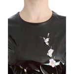 Dolce & Gabbana Black patent floral HANDPAINTED dress SIG12063-1