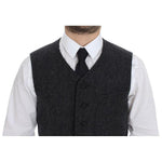 Dolce & Gabbana Gray Wool Blend Vest Gilet Weste GSS12041-1