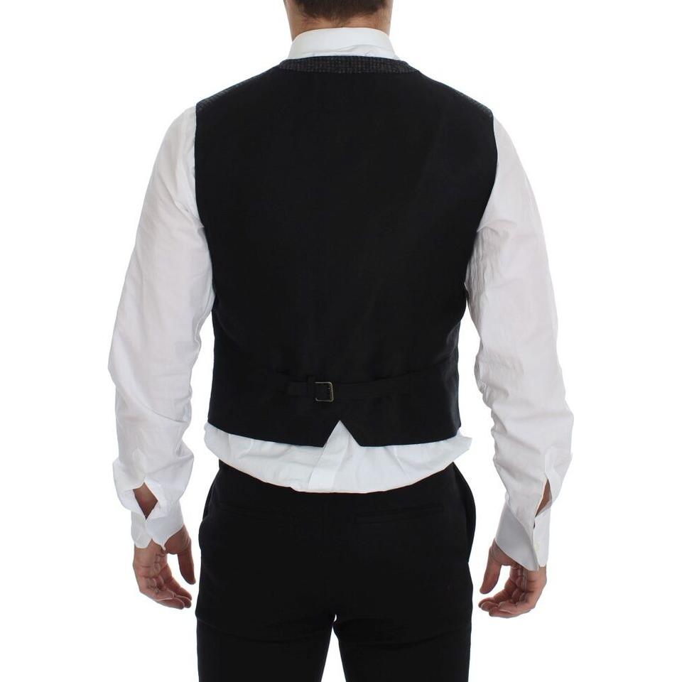 Dolce & Gabbana Gray Wool Blend Vest Gilet Weste GSS12041-1
