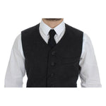 Dolce & Gabbana Gray Wool Blend Vest Gilet Weste GSS12042-1