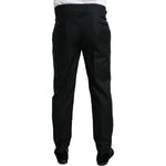 Dolce & Gabbana Elegant Slim Fit Wool Dress Pants Dolce & Gabbana Black