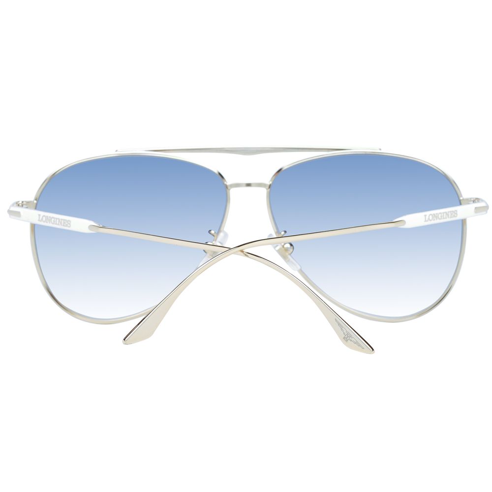 Longines White Metal Sunglasses