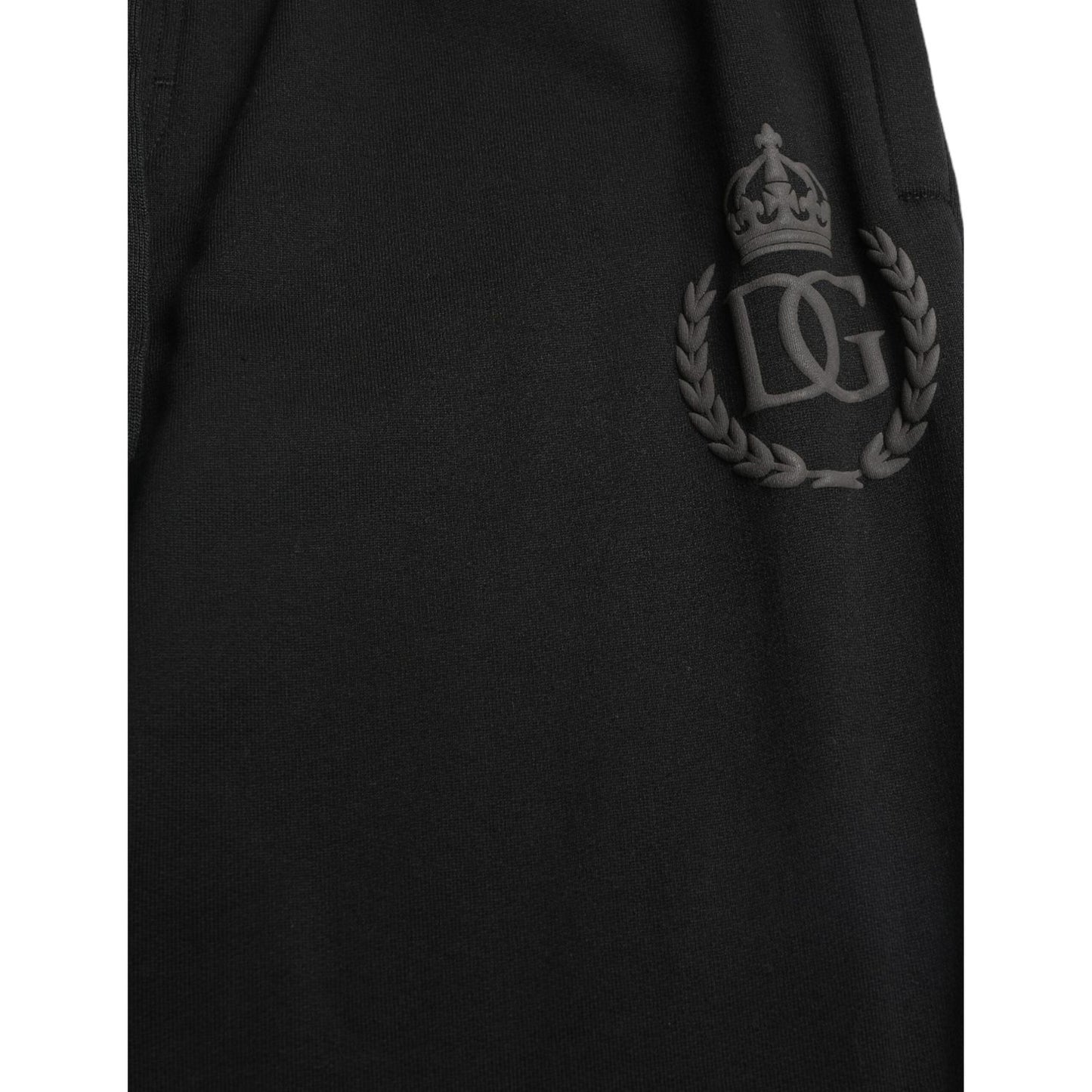 Dolce & Gabbana Black DG Logo Skinny Jogger Sweatpants Pants