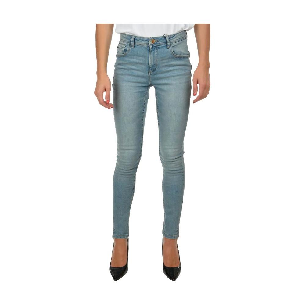 Yes Zee Light Blue Cotton Women's Skinny Jean Yes Zee Slate Gray