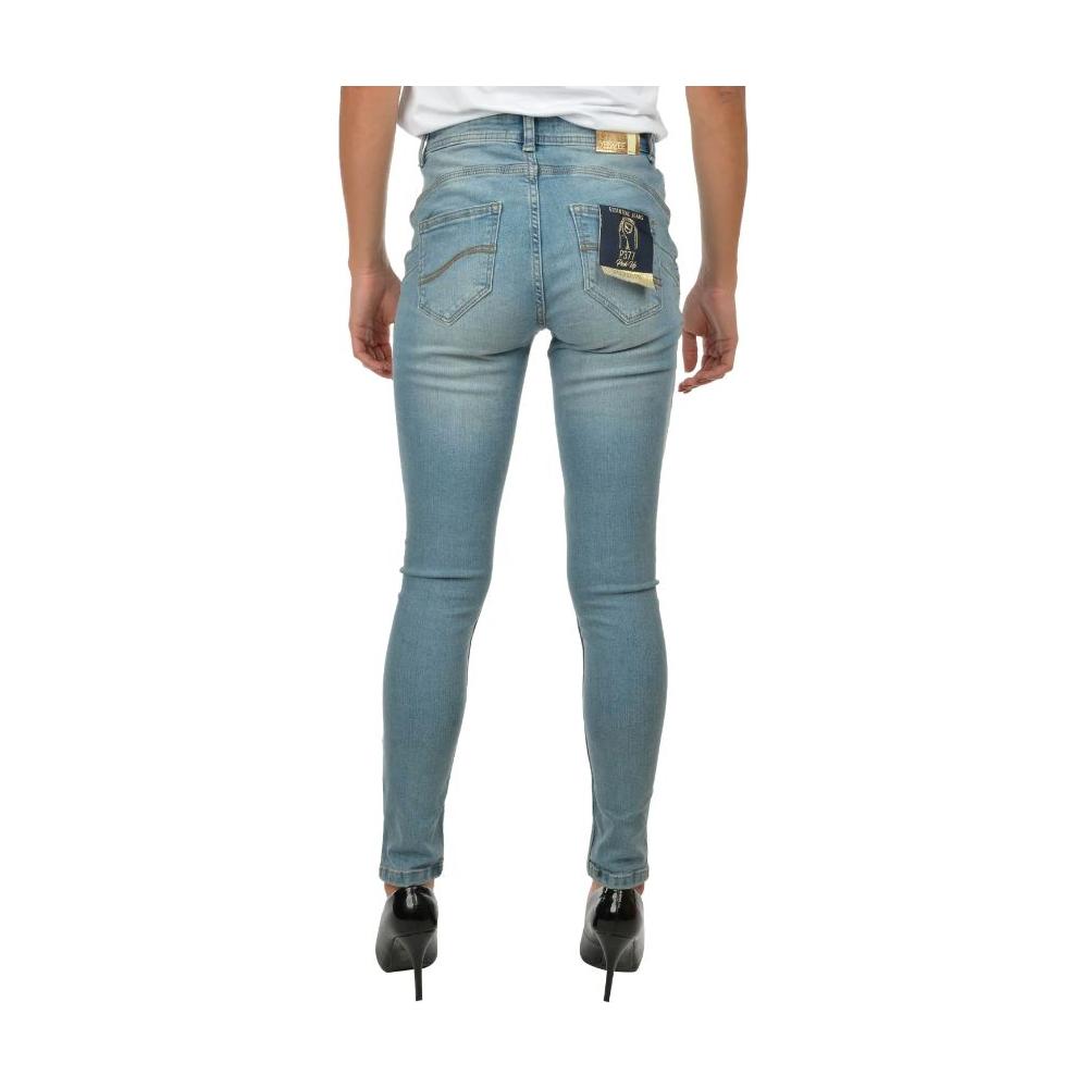 Yes Zee Light Blue Cotton Women's Skinny Jean Yes Zee Slate Gray