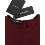 Dolce & Gabbana Red 3/4 sleeve silk blouse SIG13327-1