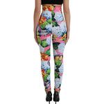 Dolce & Gabbana Multicolor Floral High Waist Leggings Pants PAN74993-40