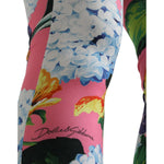 Dolce & Gabbana Multicolor Floral High Waist Leggings Pants PAN74993-40