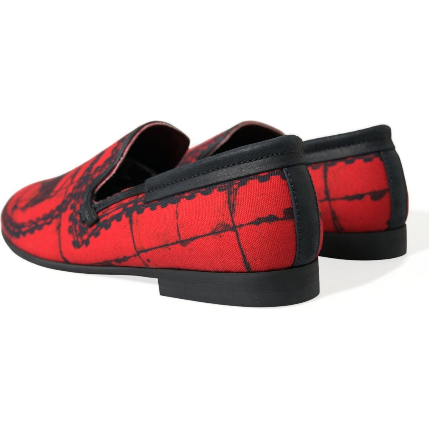Dolce & Gabbana Red Black Torero Loafers Slippers Men Shoes MV5428-39