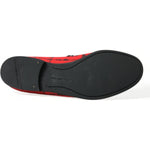 Dolce & Gabbana Red Black Torero Loafers Slippers Men Shoes MV5428-39