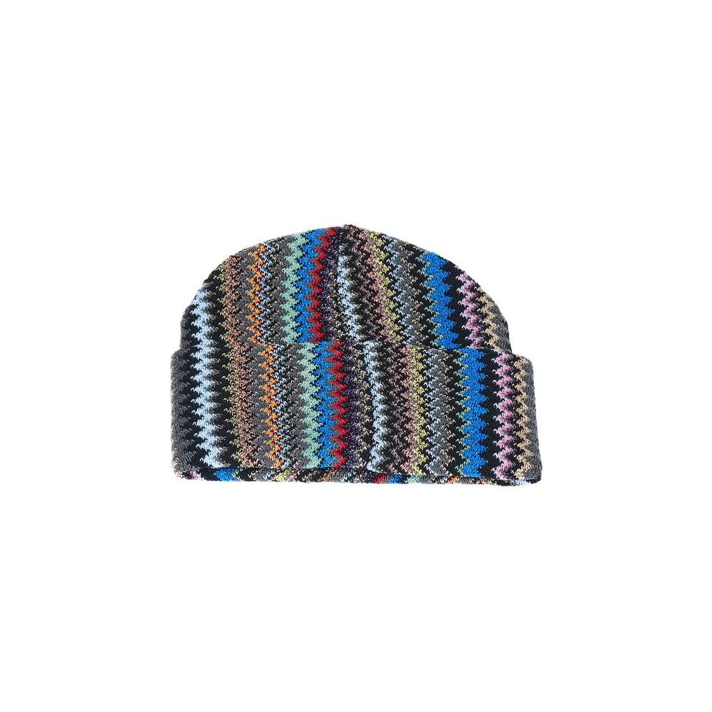 Missoni Multicolor Wool Women Hat Missoni Dark Slate Gray