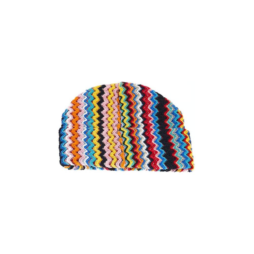 Missoni Multicolor Wool Women Hat Missoni Dark Slate Gray