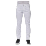 Trussardi Jeans White Cotton Men Jeans TR-24106-W31