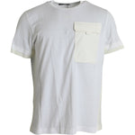 Dolce & Gabbana White Cotton Pocket Short Sleeves T-shirt TSH85138-56