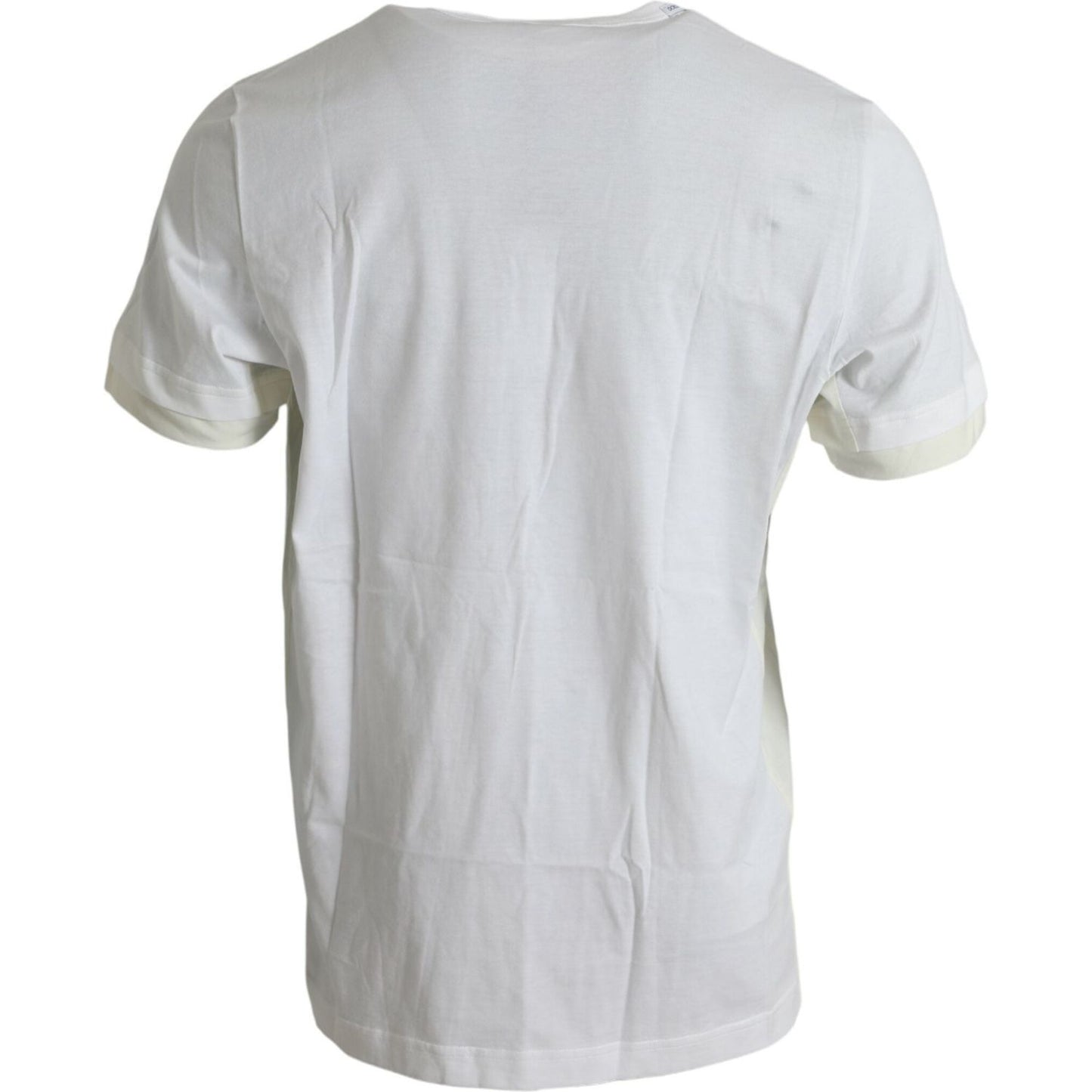 Dolce & Gabbana White Cotton Pocket Short Sleeves T-shirt TSH85138-56