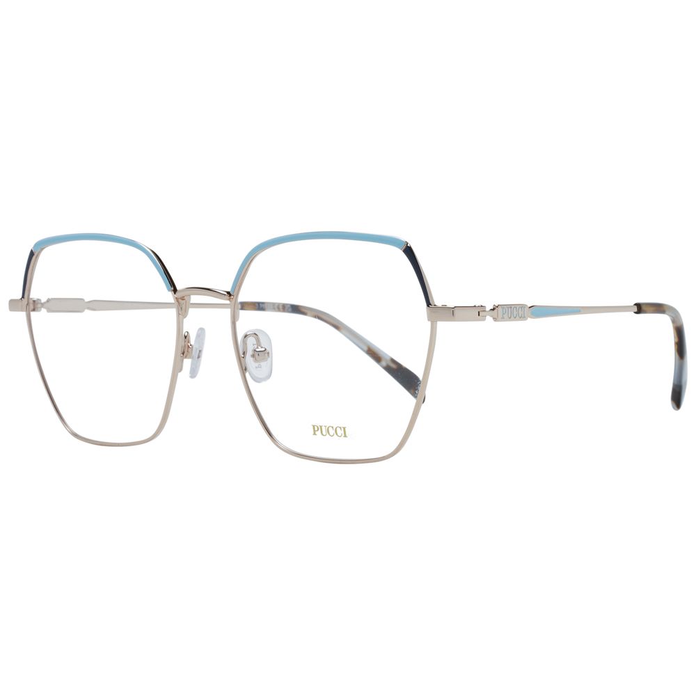 Emilio Pucci Gold Women Glasses Frame