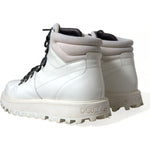 Dolce & Gabbana White Vulcano Trekking Ankle Boots Shoes MV5607-43