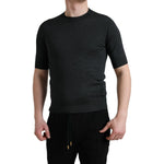 Dolce & Gabbana Dark Gray Crew Neck Short Sleeves T-shirt TSH84602-44