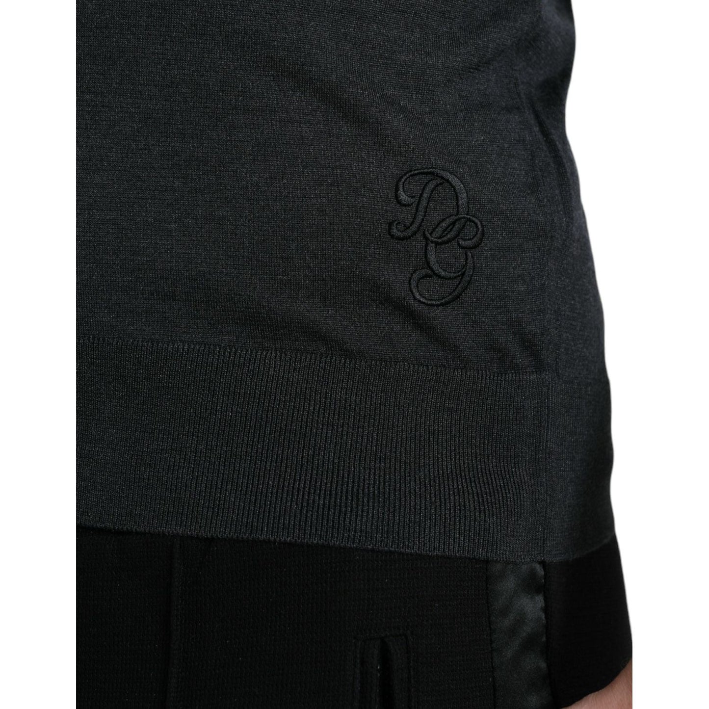 Dolce & Gabbana Dark Gray Crew Neck Short Sleeves T-shirt TSH84602-44